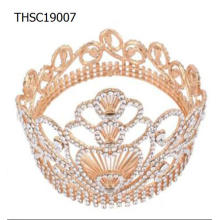 2018 New Fashion Rhinestone Gold Color Crown For Party New Year